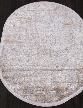 Турецкий ковер AJMAL-LP-257-CREAM-VIZON-OVAL