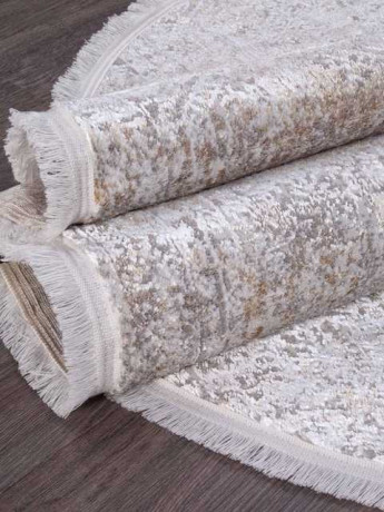 Турецкий ковер AJMAL-LP-257-CREAM-VIZON-OVAL