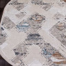 Ковёр ERKAPLAN RODOS-7436D-L-BLUE-CREAM-OVAL