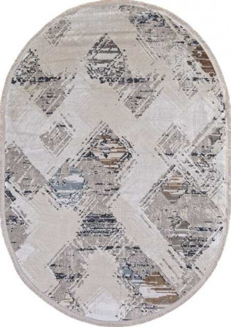 Ковёр ERKAPLAN RODOS-7436D-L-BLUE-CREAM-OVAL