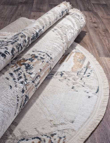 Ковёр ERKAPLAN RODOS-7436D-L-BLUE-CREAM-OVAL