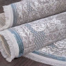 Турецкий ковер AJMAL-LP-289-CREAM-TURQUOISE-OVAL