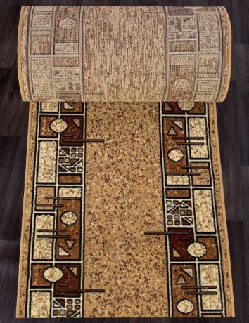 Ковровая тканная дорожка Диана 4 бежевый