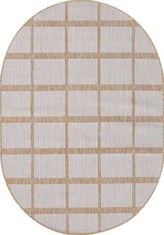 Ковёр VEGAS-S004-CREAM-OVAL