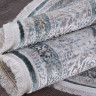 Турецкий ковер AJMAL-LP-292-CREAM-TURQUOISE-OVAL