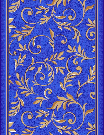 Дорожка паласная ''Вензель синий''