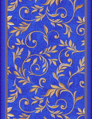 Дорожка паласная ''Вензель синий''