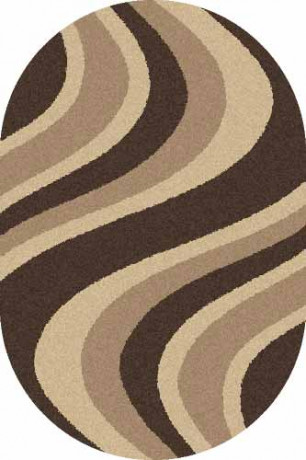 Овальный ковер PLATINUM T617 BROWN