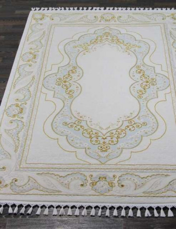 Турецкий ковер HUNKAR-08075A-BLUE-GOLD-STAN