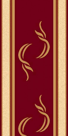 Ковровая тканная дорожка Валенсия 14 красный