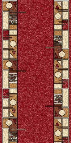 Ковровая тканная дорожка Диана 4 красный