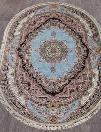 Ковёр ARAVIA-6805-BLUE-BROWN-OVAL