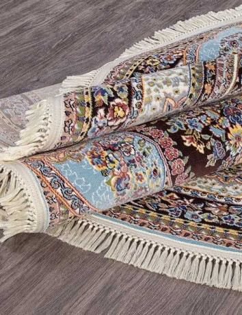 Ковёр ARAVIA-6805-BLUE-BROWN-OVAL