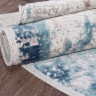 Турецкий ковер ALLURES-12004-CREAM-BLUE-OVAL
