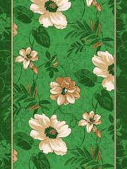 Дорожка паласная ''Ромашка зеленый''