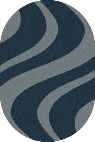 Овальный ковер PLATINUM T617 NAVY-BLUE