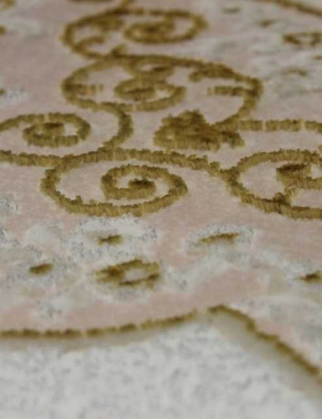 Турецкий ковер HUNKAR-08075P-PINK-GOLD-STAN