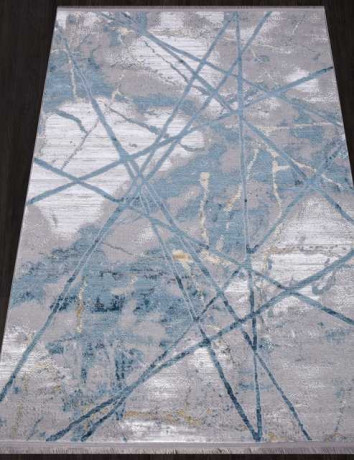 Турецкий ковер AJMAL-LP-315-GREY-BLUE-STAN
