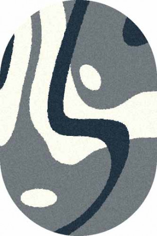 Овальный ковер PLATINUM T619 BLUE-NATURAL