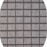 Ковёр VEGAS-S004-GRAY-BLACK-OVAL