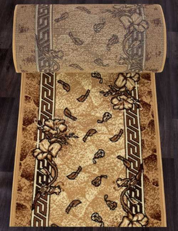 Ковровая тканная дорожка Диана 6 бежевый