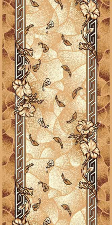 Ковровая тканная дорожка Диана 6 бежевый