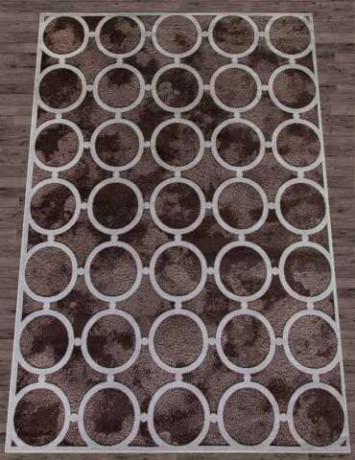 Ковёр SIERRA D713-BROWN-CREAM-STAN