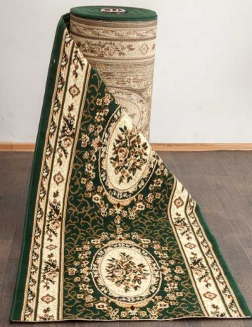 Ковровая тканная дорожка Диана 25 зеленый