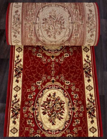 Ковровая тканная дорожка Диана 25 красный