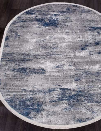 Турецкий ковер MOROCCO-AS-838-NAVY-GREY-OVAL