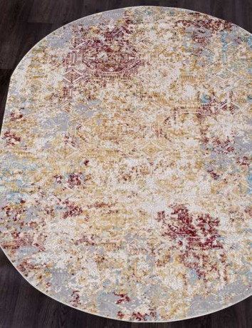 Турецкий ковер TOKIO-15438B-RED-BLUE-OVAL