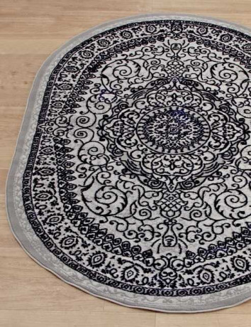 Турецкий ковер STYLE-ML002-035-NAVY-OVAL