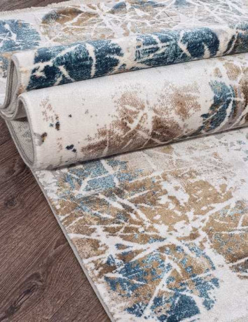 Турецкий ковер ALLURES-12026-CREAM-BLUE-STAN