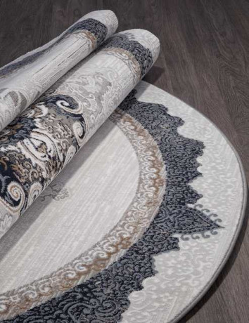 Турецкий ковер BABIL-34835-030-BLUE-OVAL