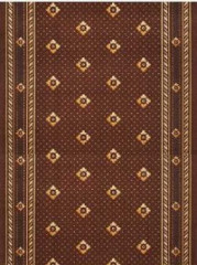 Дорожка паласная ''Плутон коричневый''