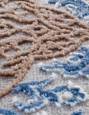 Турецкий ковер ARMINA-03874A-BLUE-BLUE-OVAL