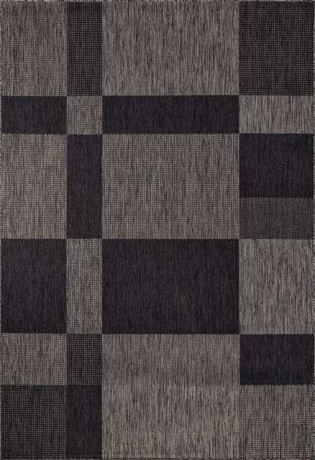 Ковёр VEGAS-S005-D-GRAY-BLACK-STAN