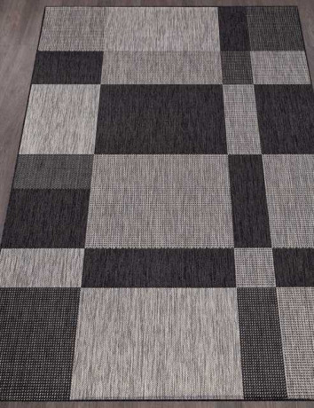 Ковёр VEGAS-S005-GRAY-BLACK-STAN