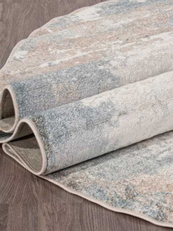 Ковёр NATUREL-D994-BEIGE-BLUE-OVAL