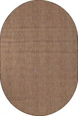 Ковёр VEGAS-S006-BEIGE-BROWN-OVAL