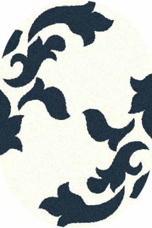 Овальный ковер PLATINUM T620 NATURAL-NAVY