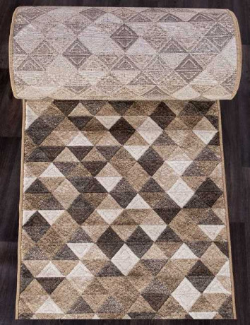 Ковровая тканная дорожка Платинум 2 Коричневый