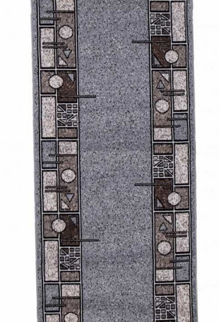 Ковровая тканная дорожка Диана 4 серый