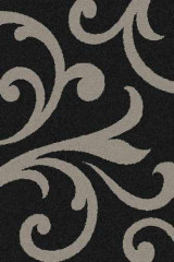 Прямоугольный ковер PLATINUM T644 BLACK-GRAY