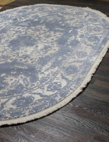 Турецкий ковер TRUVA-08311T-BLUE-BLUE-OVAL