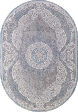 Турецкий ковер ARMINA-03880A-BLUE-BLUE-OVAL
