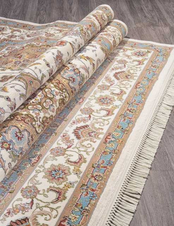 Ковёр ARAVIA-D158-CREAM-BLUE-STAN