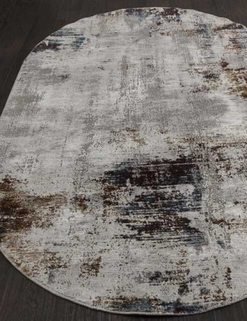 Турецкий ковер QUANTUM-03002G-GREY-GREY-OVAL