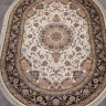 Ковёр ARAVIA-D158-CREAM-BROWN-OVAL