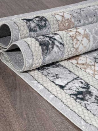 Турецкий ковер PERU-C074A-D-GREY-SHIRINK-BLUE-FDY-STAN